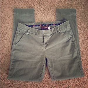 Crosby Olive Green Straight Leg Women’s Pants Sz 4